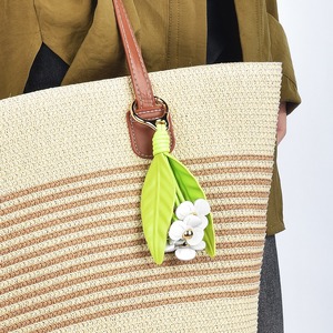 Fresh Clean Leather Compass <b>Keychain</b> Creative Flower Design Foldable Women's Bag Charm Pendant Cute Handmade Accessories HY - Product Image 2