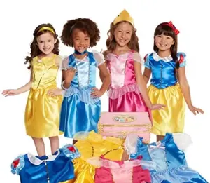 Mädchen Prinzessin Rock dreiteiliges Set Elsa Bluse Rock Set Kinder Bühne Performance Kostüm für Make-up Party