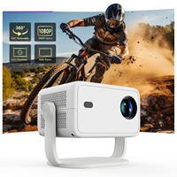 Nouveau projecteur L018 Full HD 1080p Android 14 avec télécommande vocale, home cinéma, projecteur vidéo intelligent portable mini
