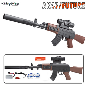 HOT adultos elétrico contínuo shell ejeção brinquedo arma ao ar livre tiro batalha jogo meninos M416 <span class=keywords><strong>AK</strong></span> água macio bala arma - Product Image 4