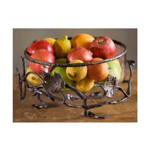 Cesta de fruta de metal hecha a mano de un solo nivel con soporte Cestas de almacenamiento de utensilios de cocina de nuevo diseño - Product Image 6