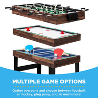 Vente en gros de table de football multifonctionnelle de 4 pieds Table de jeu 13 en 1 Ensemble combiné de jeux de société et plus à un prix