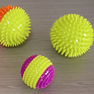Bola Espinhosa TPR com Som, Cores Personalizadas, Logotipo, Textura Durável para Sessões de Brincadeira Ativa com Cães, Fabricante - Product Image 3