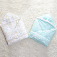 100% coton bébé doux swaddle mignon imprimé conception épaisse confortable infantile couverture pour nouveau-né