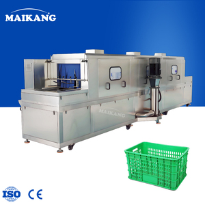 Máquina Automática para Lavar Contenedores <span class=keywords><strong>de</strong></span> Alimentos, Limpieza a Alta Presión para Cajas <span class=keywords><strong>de</strong></span> Plástico para Vegetales con Triple Circulación <span class=keywords><strong>de</strong></span> Agua - Product Image 1