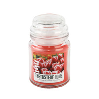 Bougie parfumée artisanale en cire de soja sans fumée, grande taille, en verre coloré, pour Pâques, Ramadan, Fête des Pères - Végane, non toxique, premium, purifiant l'air
