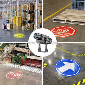 Yoijoys Projecteur LED professionnel 100W avec gobo personnalisé, portée 1-15m, signalisation publicitaire, de sécurité et d'avertissement, indice de protection IP67 - Product Image 4