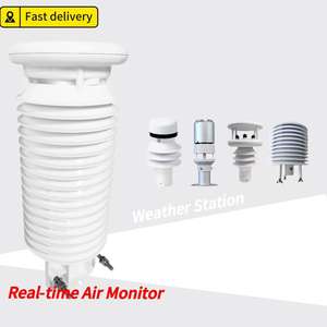 RS485 Alphasense PM2.5 PM10 सह SO2 NO2 O3 तापमान आर्द्रता सभी में एक एकीकृत हवा गुणवत्ता कॉम्पैक्ट मौसम सेंसर स्टेशन - Product Image 1