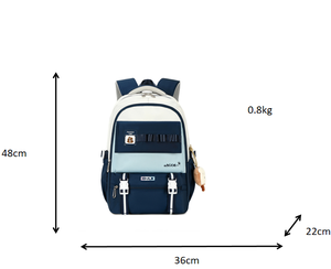 Il nuovo zaino alla moda presenta uno zaino in Nylon semplice e ad alta capacità per ragazze della scuola media e <span class=keywords><strong>del</strong></span> College - Product Image 3