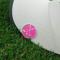 Clip de chapeau de golf de couleur assortie prêt à être expédié avec marqueur de balle pour cadeau de golf