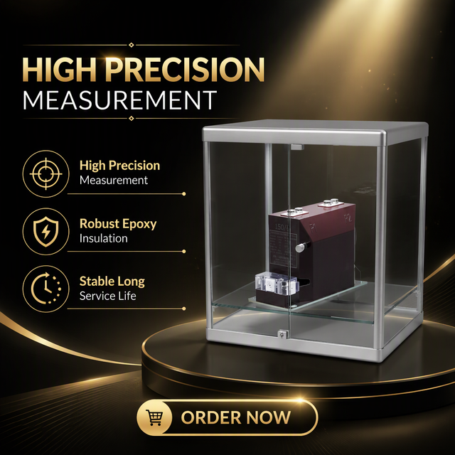 110V Three Phase Toroidal Coil Current Transformer with 60/5/5A Ratio Class 0.5 Copper Winding Model LZZBJ9-10