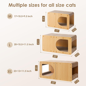 Rascador para Gatos de Cartón, Rascador Corrugado de 20 Pulgadas para Gatos de Interior, Tabla Grande para Rascar, Color Marrón - Product Image 6
