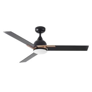 Nordischer Stil 52-Zoll LED-Deckenventilator mit 3 Sperrholzflügeln und Fernbedienung für Schlafzimmer - Product Image 5