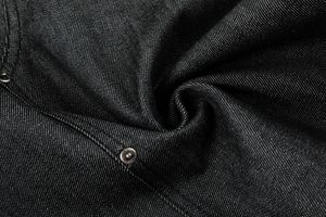 Shorts en jean mi-long pour homme, style Hip Hop, coupe ample, design boutons cloutés, couleur originale Bull, tendance neutre américaine, style urbain - Product Image 6