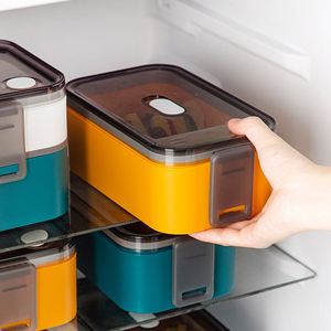 Boîte à lunch portable en plastique multi-couches de style japonais, hermétique, pour micro-ondes, idéale pour les employés de bureau, les dortoirs et les activités de plein air - Product Image 5