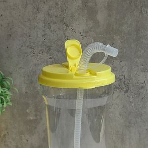 Custom Logo 900Ml 32Oz <b>Plastic</b> Tumblers Drinking Juice Cup With Lid and Straw Coffee Diy Transparent <b>Mug</b> - Product Image 6