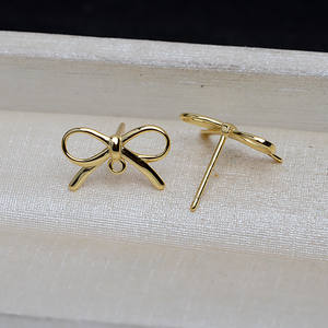 Boucles d'oreilles en argent S925 avec 5-6 perles, accessoires de bricolage pour femmes, porte-bijoux vide personnalisé, trouvailles et composants de bijoux - 1029 - Product Image 3