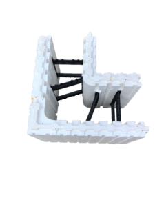 Forme in calcestruzzo isolate ad alta resistenza (ICF) -blocchi modulari ad incastro/fondotinta | Resistente al fuoco e all'umidità - Product Image 6