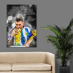 <span class=keywords><strong>LIONEL</strong></span> <span class=keywords><strong>MESSI</strong></span> Leggende del Calcio Arte Murale Ispirazionale Poster con Citazione di <span class=keywords><strong>Messi</strong></span> Stampa Artistica da Parete, Tela Incorniciata Regalo <span class=keywords><strong>Messi</strong></span> - Product Image 3