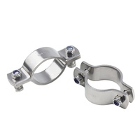 Collier de serrage double boulon en acier inoxydable 304, fixation hydraulique personnalisée pour tuyaux, support de tube antirouille, vente en gros
