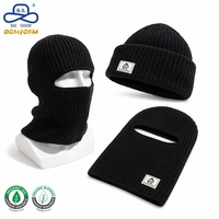 Cagoule-bonnet convertible 2-en-1 personnalisée OEM coupe-vent intégrale pour le ski, tricotée, à enfiler, vente en gros
