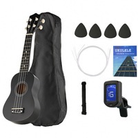 Akustik Gitar Yeni Başlayanlar İçin Dört Telli Hawaii Ahşap Taşınabilir Mat Kaplama Ihlamur Ağacı Klavye 21/23 İnç Hafif Unisex