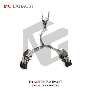 Système d'échappement avant en acier inoxydable Valvetronic Cat-Back pour <span class=keywords><strong>Audi</strong></span> RS4 <span class=keywords><strong>RS5</strong></span> B9 2.9T, vente directe d'usine ING - Product Image 4