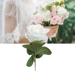 Rosas Artificiales de Látex Hechas a Mano al por Mayor para Bodas, Flores de Tallo Único con Tacto Real y Humectante - Product Image 2