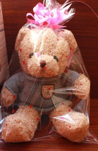 Juguete de peluche de oso pequeño con grabación de mensajes de voz de estrella, relleno de PP de algodón supersuave para eventos, regalos de vacaciones, logotipo personalizado - Product Image 3