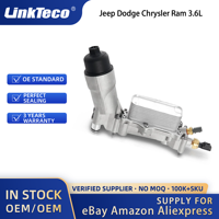 Carcasa de filtro de aceite Linkteco para Jeep Dodge Chrysler Ram 3.6L 2011-2016 68105583AD 68105583AE 68105583AC 5184294AE 5184294AC