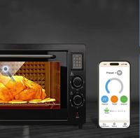 Termometer dapur tanpa kabel, alat kontrol temperatur dapur Oven BBQ panggang daging dengan aplikasi rumah tangga