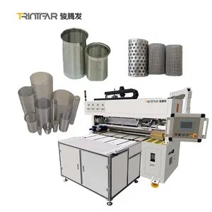 Customized aluminum stainless steel metal water purification element industrial filter cartridge welding machine