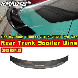 For Hyundai Elantra Rear <b>Trunk</b> Spoiler Wing Rear Roof Spoiler Roof Wing for Hyundai Elantra 2017-2021 7th Gen Car Accessories - Product Image 2