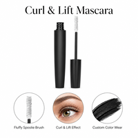 Mascara Volumisant et Courbant en Gros 8ml - Mascara Coloré Effet Lift & Courbure, Cosmétiques Marque Blanche OEM