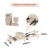Máquina de Pilates Reformer JY, Reformers de Pilates Comerciales Apilables