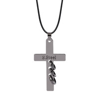 Collar con Colgante de Cruz de Death Note de Moda para Mujer, Collares de Anime y Cómics, Accesorios de Joyería