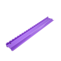 Ensemble de 4 supports de Mahjong en acrylique rose massif de 19 pouces avec poussoirs, support de Mahjong américain personnalisé de luxe avec design festonné