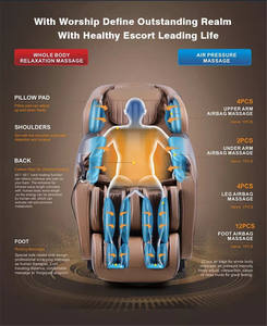 <span class=keywords><strong>Elite</strong></span> 3D <span class=keywords><strong>Massage</strong></span> Intelligente Sprach steuerung Ganzkörper-<span class=keywords><strong>Massage</strong></span> stuhl ohne Schwerkraft mit speziellem Fuß roller - Product Image 6