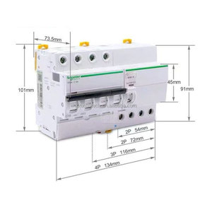 Disjoncteur miniature <span class=keywords><strong>d</strong></span>'origine 100% Schnei der iC65N 1P 2P 3P 4P B1A iC65H 1P B1A iC65L 1P C1A iC65L 2P D1A RCA <span class=keywords><strong>ARA</strong></span> - Product Image 1