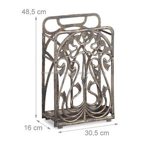 Vintage Cast Iron Umbrella Stand Handmade Wrought Iron Umbrella Stand Black Color Customized Shape and Size Umbrella Stand - Product Image 2