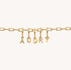 Pembuatan Perhiasan DIY Kustom Berlapis Emas 14K Hadiah Huruf Alfabet Kustom Inisial Angka Liontin Kalung Anting Ulang Tahun - Product Image 2