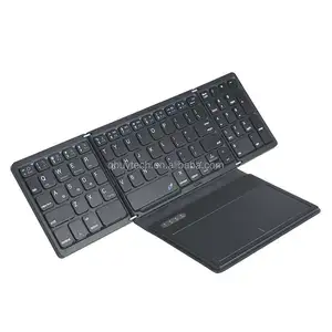 Multifunctional Big Touchpad Mouse Triple BT Folding Keyboards Fold Bluetooths Keypad Wireless Touch Pad Keyboard