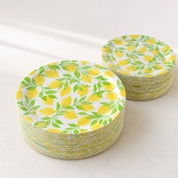 Assiettes en papier kraft jetables, rondes, brunes, pour les fêtes, la restauration, les plats à emporter, vente en gros, approvisionnement en vrac