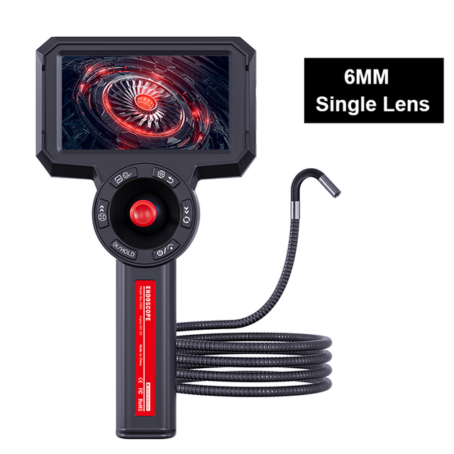 720 Articulating Borescope 4.3-inch Monitor Mechanics Inspection 200W Pixels HD Camera 4-Way Joystick Articulation IP67 Model