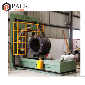 Tự động dây thép cuộn dây máy bao bì với Knit Tape PP dệt kim loại cuộn dây bọc máy đóng gói với xe đẩy - Product Image 2