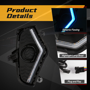 Feux de jour DRL en gros, feux de circulation diurne de haute qualité, clignotants et feux de nuit pour <span class=keywords><strong>accessoires</strong></span> Toyota <span class=keywords><strong>RAV4</strong></span> 2019 2020 <span class=keywords><strong>2021</strong></span> 2022 - Product Image 3