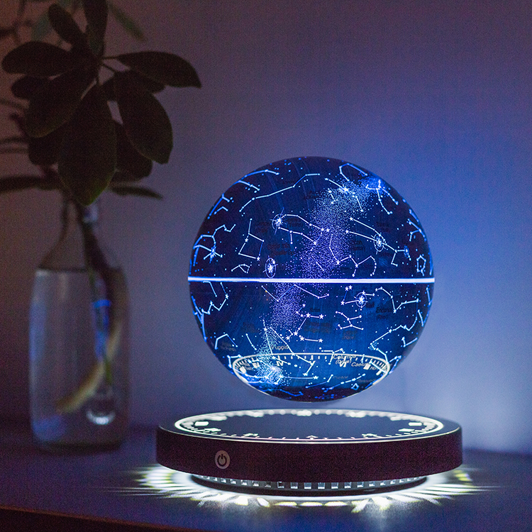 Amazon Best Seller RGB Led Bedroom Baby Night Rechargeable Touch Control 14cm Magnetic Levitation Star Starry  Bedroom Light