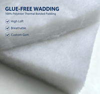 Matériau de rembourrage thermocollé en fibres de polyester 100 % creuses et conjuguées, sans colle, pour matelas de lit