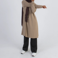 Haut de Sport Musulman Willson Sérieusement Modeste pour Femme, Grande Taille, Respirant, Manches Longues, Yoga et Tenue Active avec Hijab Lisse