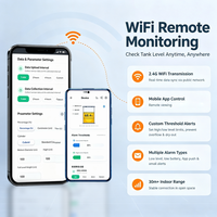 Jauge de niveau sans fil à radar à ondes millimétriques, moniteur de niveau de liquide sans contact pour les réservoirs IBC et les réservoirs de stockage
